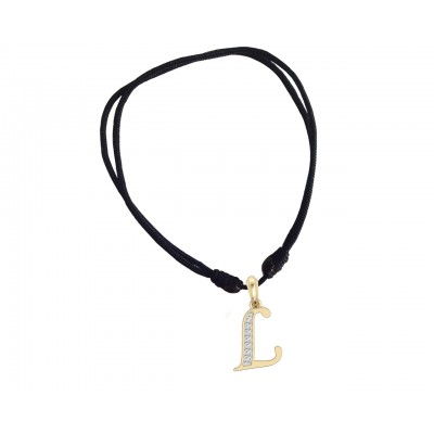 Gold Alphabet L charm